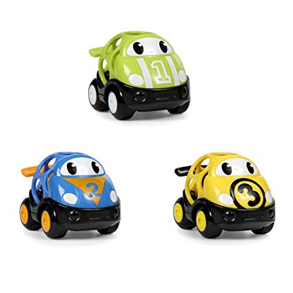 Oball 3 Piece Go Grippers Vehicles, Race Car-3 pack